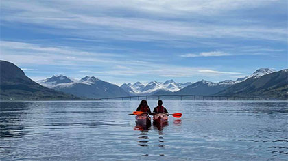 Kajakktur på Tresfjorden